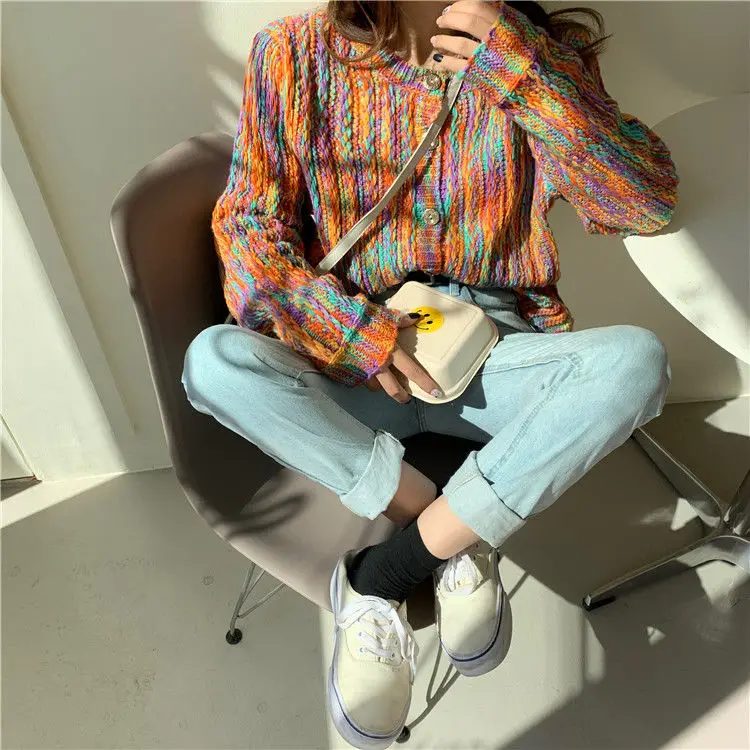 

Color sweater 2020 Women's new fashionable sweater coat