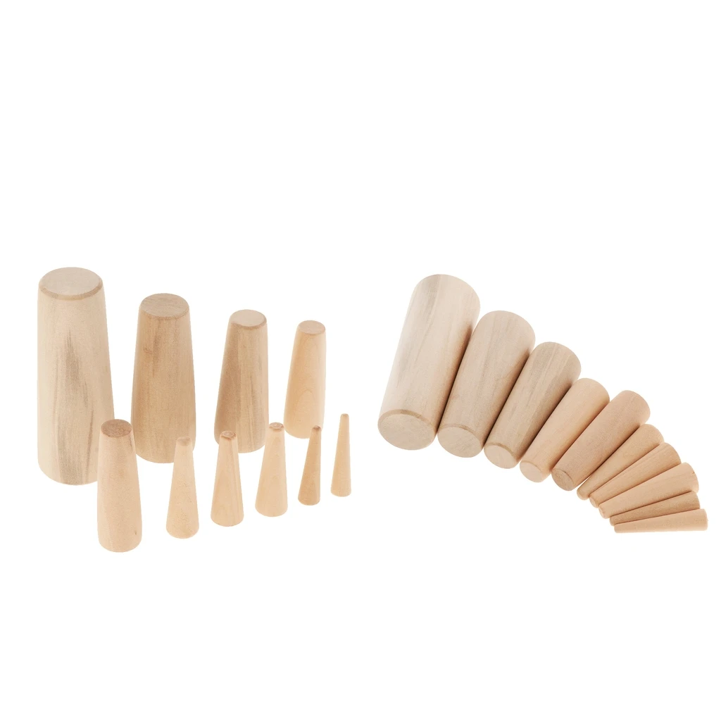 

Set of 20 Assorted Tapered Conical Emergency Stopgap Wood Plugs for Marine Yacht Boat Kayak
