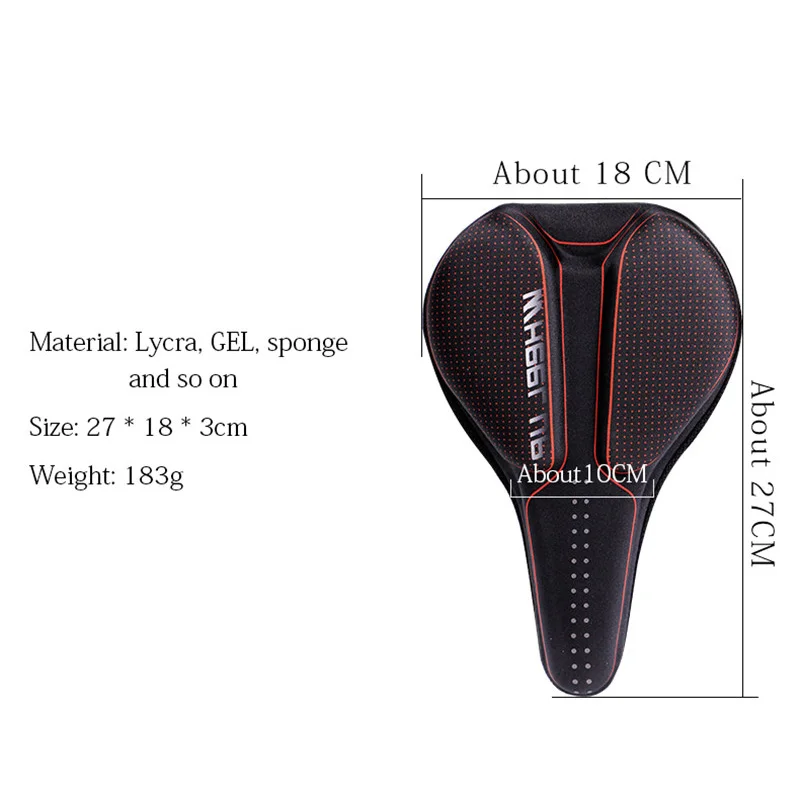 Гелевый 3D чехол на велосипедное седло для мужчин и женщин мягкий гелевый Чехол