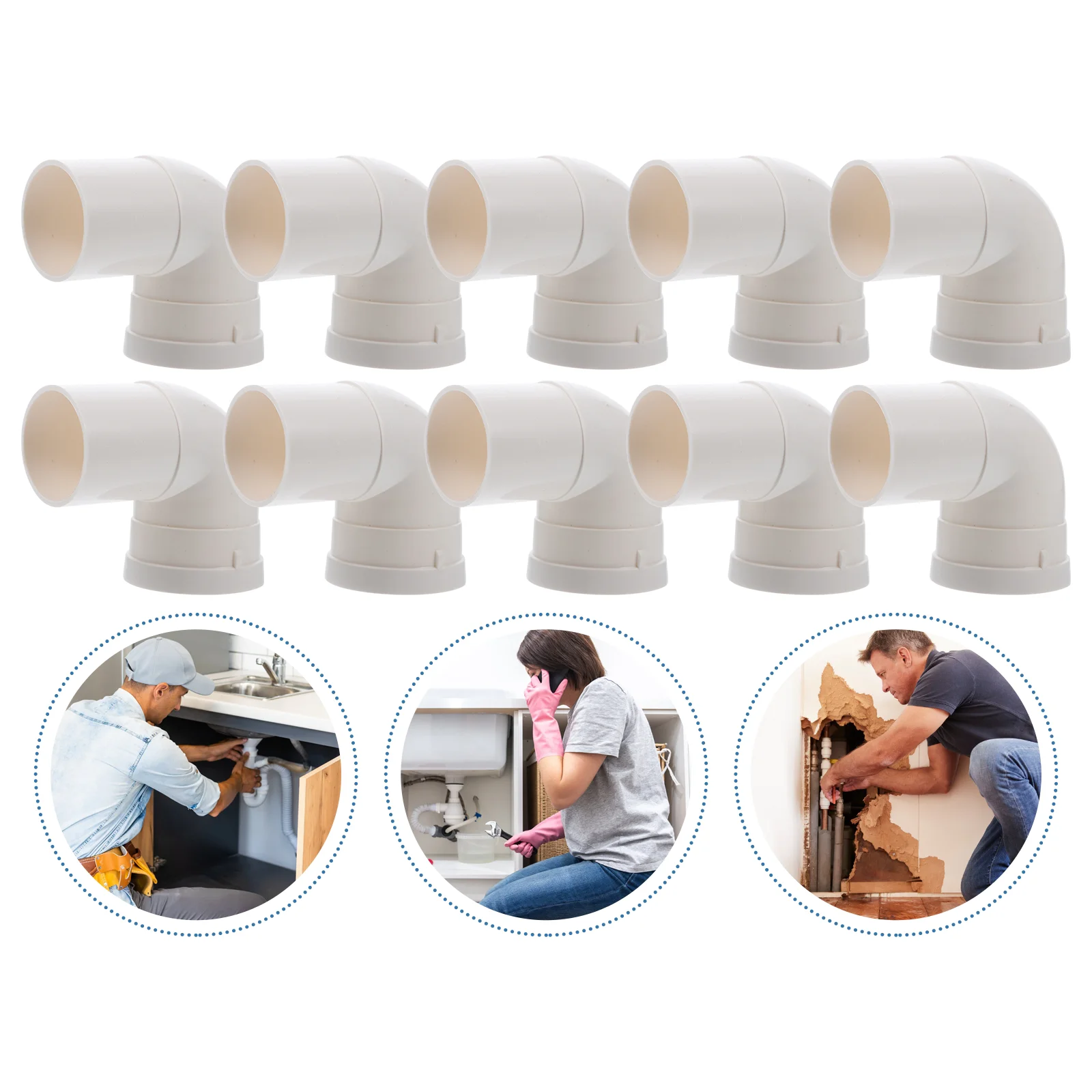 

10 шт. соединительные патрубки для труб, внутренние соединения труб, соединения локтя водопроводной трубы