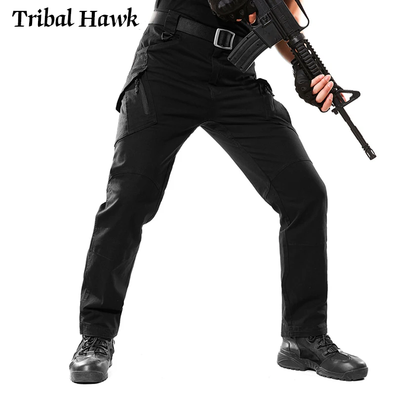Брюки карго IX9 мужские тактические Стрейчевые эластичные штаны в стиле милитари