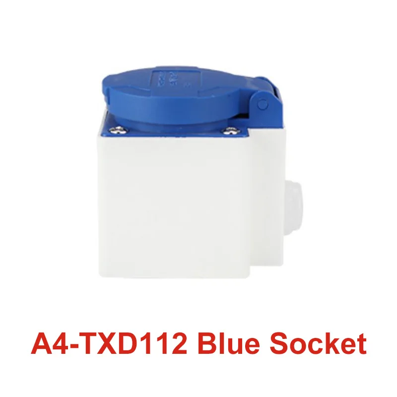 Промышленная штепсельная вилка и розетка 2 ядра 2P 16 А водонепроницаемый разъем