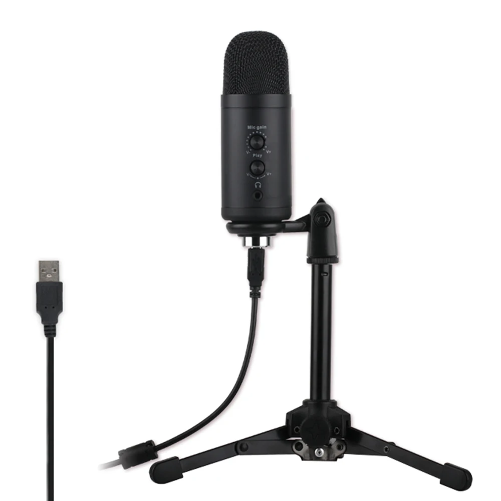 Микрофон ручка Панель Mic Gain Регулировка громкости с акустической штатив фильтром
