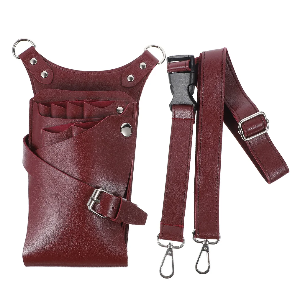 

1pc Multifunctional Hairdressing PU Scissors Bag Practical Scissors Kit Pouch