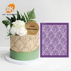 Цветочный трафарет для торта, свадебное украшение, инструменты для свадебного украшения торта, трафареты из мягкой ткани для помадки, форма для торта