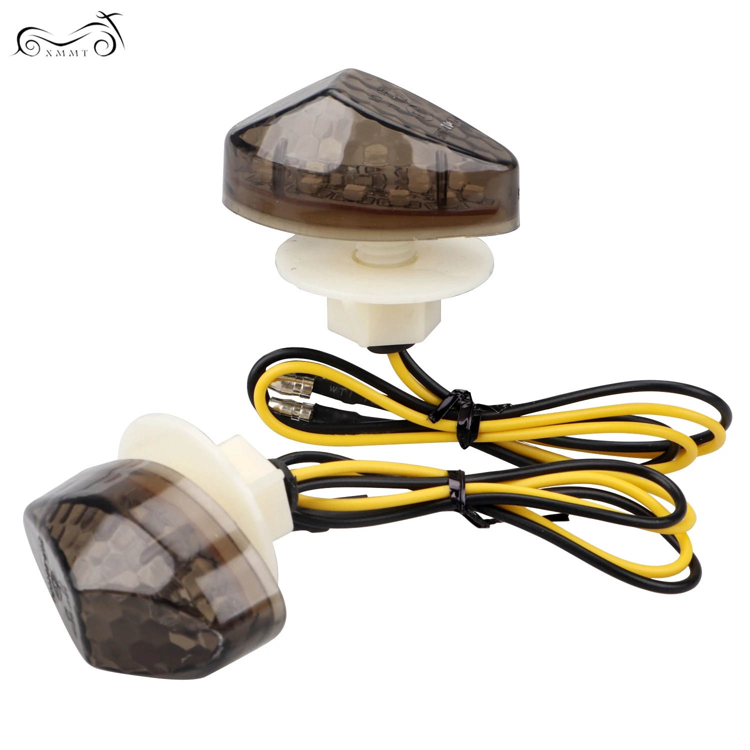2 шт. 10 мм дым светодиодный утапливаемый поворотный сигнал янтарсветильник
