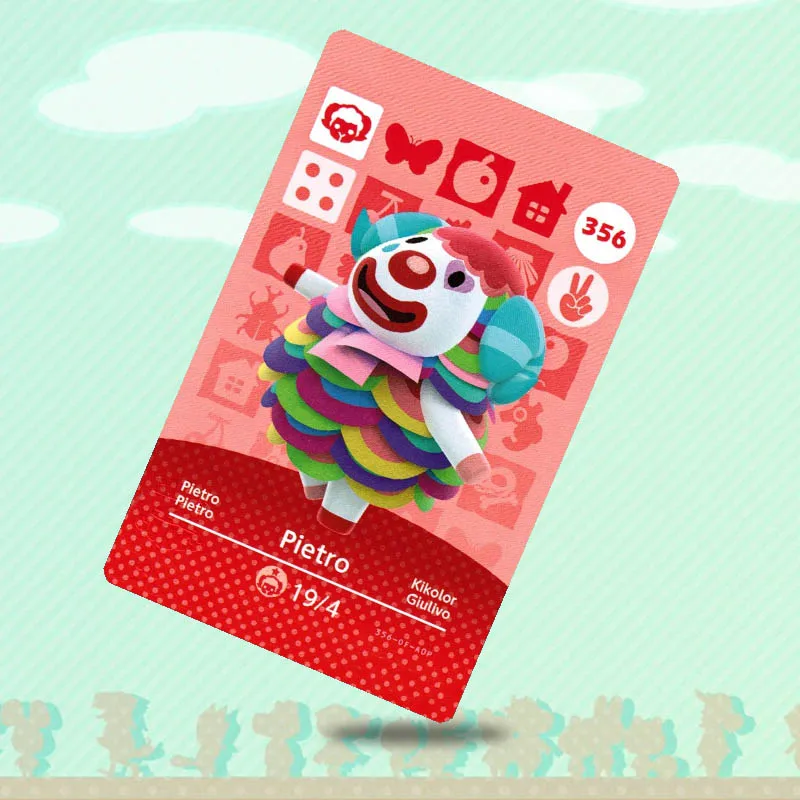 356 Pietro Animal Crossing Card Amiibo Work for NS Switch Game New Horizons|Карты контроля доступа| |