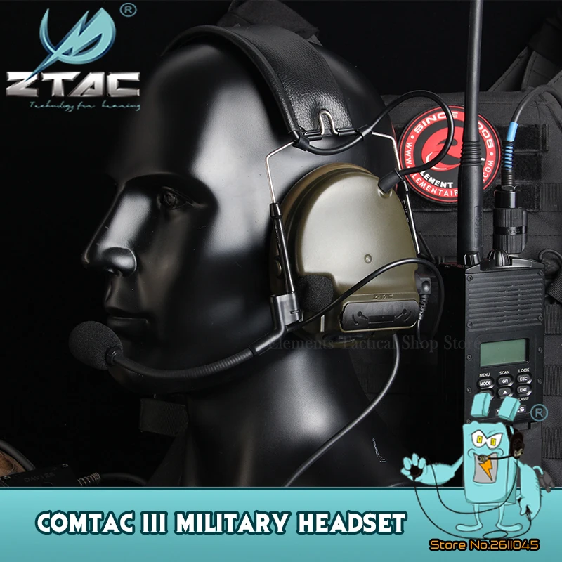 

Z-TAC Military Tactical Headphones Peltor Shooting Headset Active Noise Canceling Airsoft Tactical Headset Softair ZH051