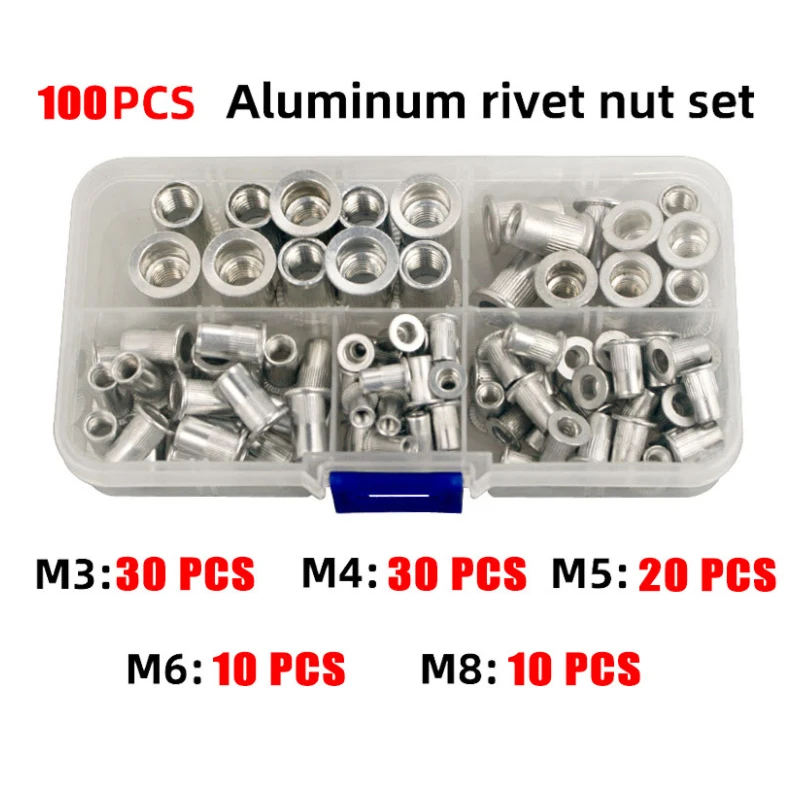 

M3 M4 M5 M6 M8 Carbon Steel with Zinc Plate Flat Head Threaded Rivet Insert Insert Cap Rivnut Rivet Nut