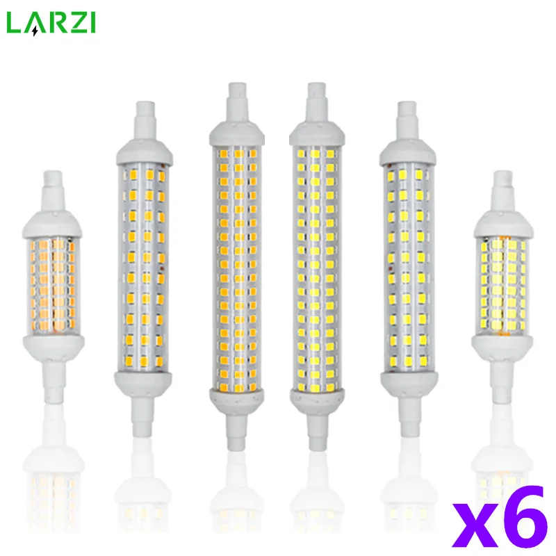 

6pcs/lot LED lamp R7S 6W 9W 12W 78mm 118mm 135mm SMD 2835 Lampada LED Bulb 220V Corn light Energy Saving Replace Halogen Light