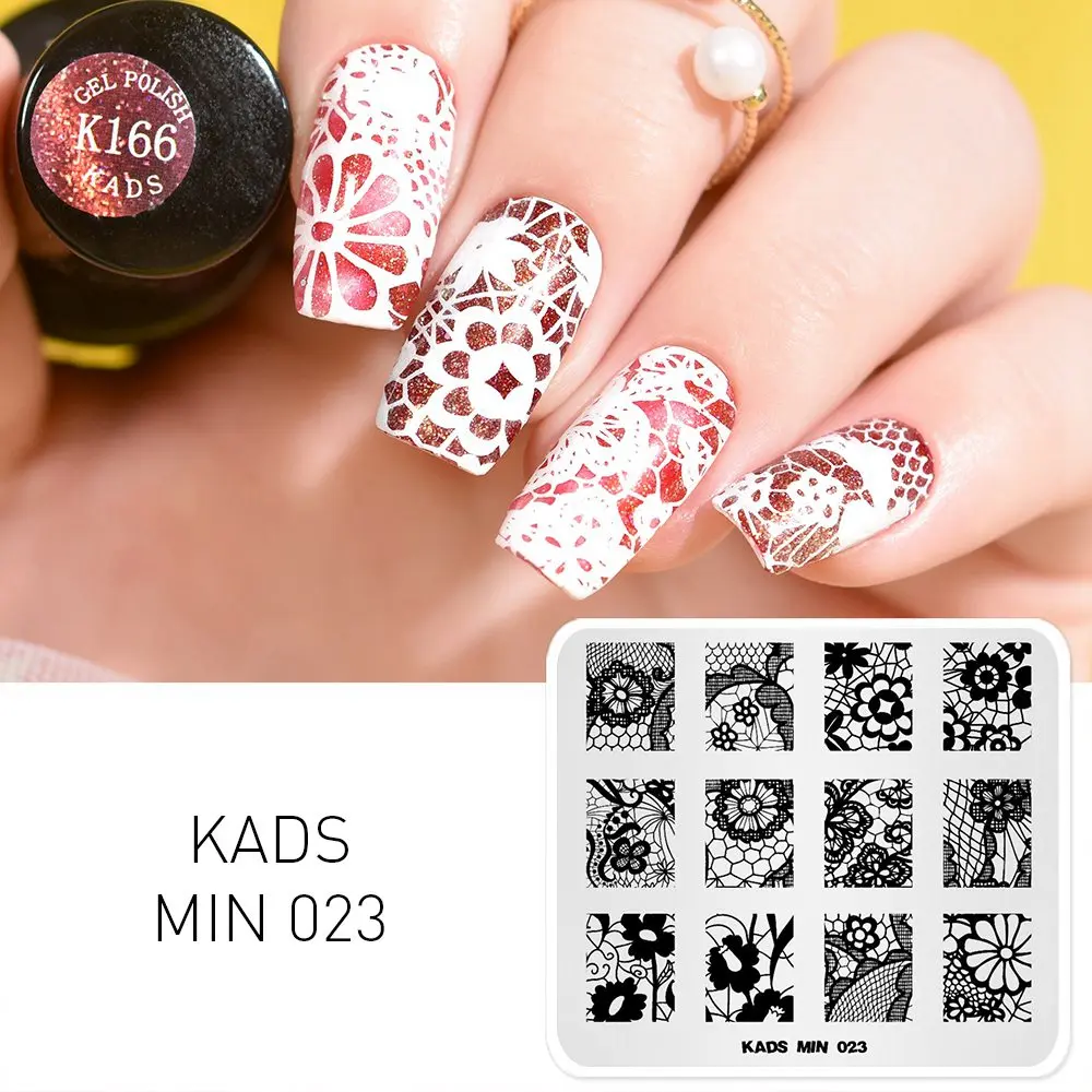 MIN 023 KADS, Новое поступление, 26 вариантов дизайна, 1 шт., мин серия, штамп, тарелка, цветочный лист, животные и полосы, изображение, сделай сам, украшение, художественная тарелка - Цвет: MIN 023