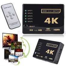 1080P 4K * 2K HDMI видео переключатель селектор сплиттер 3/5 в 1 выходной