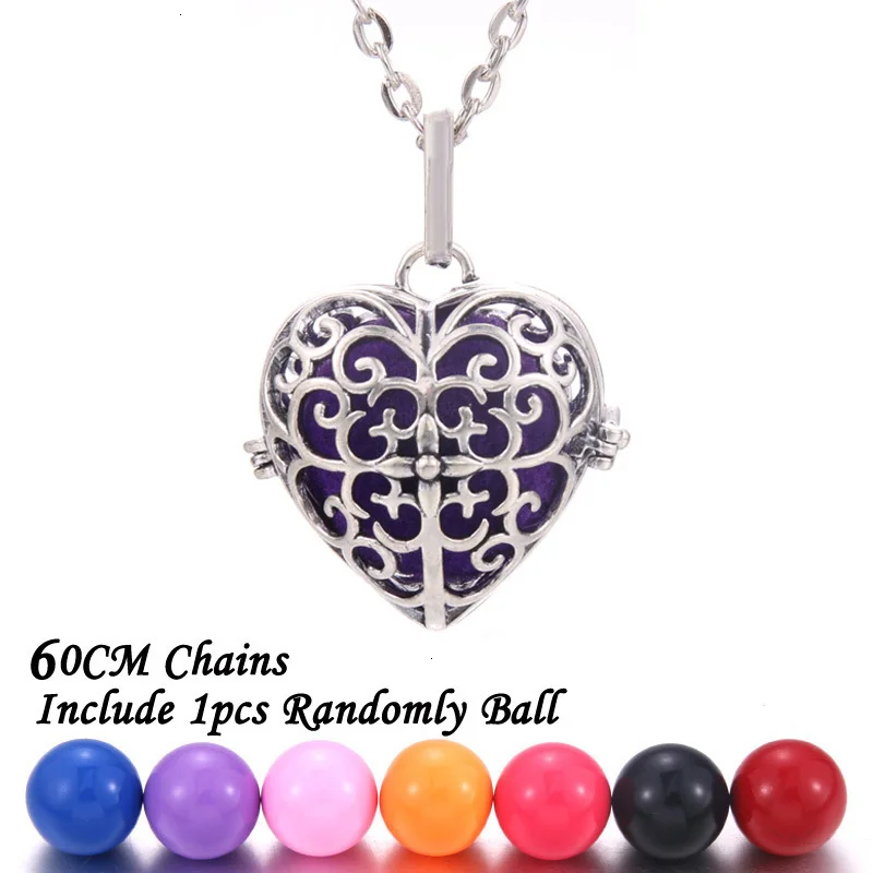 New Aromatherapy lockets Vintage silver Perfume Diffuser necklaces Aroma Essential Oils Pendant Necklace Pregnant woman necklace