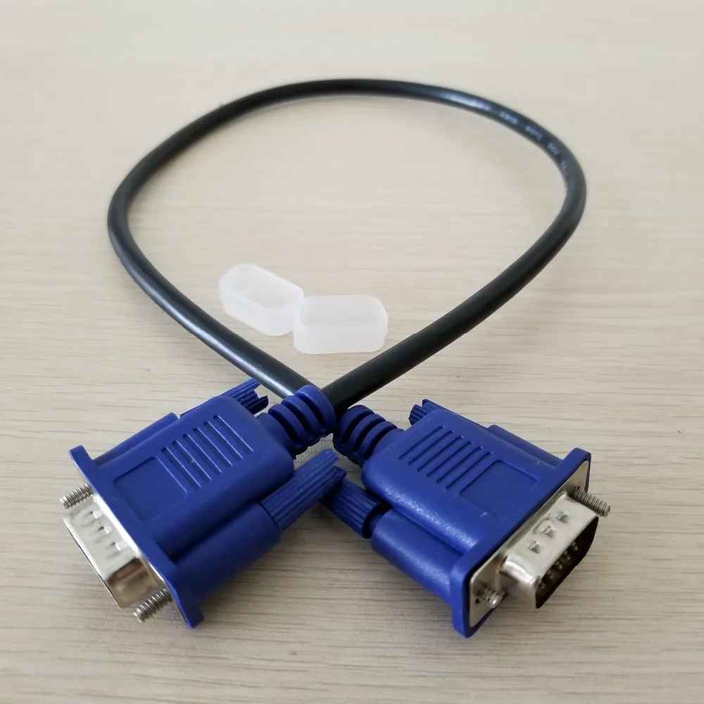 1 шт. 3 + 5 VGA кабель монитора 15pin штекер видео короткий синий 50 см|vga svga|vga d-subvga vga |