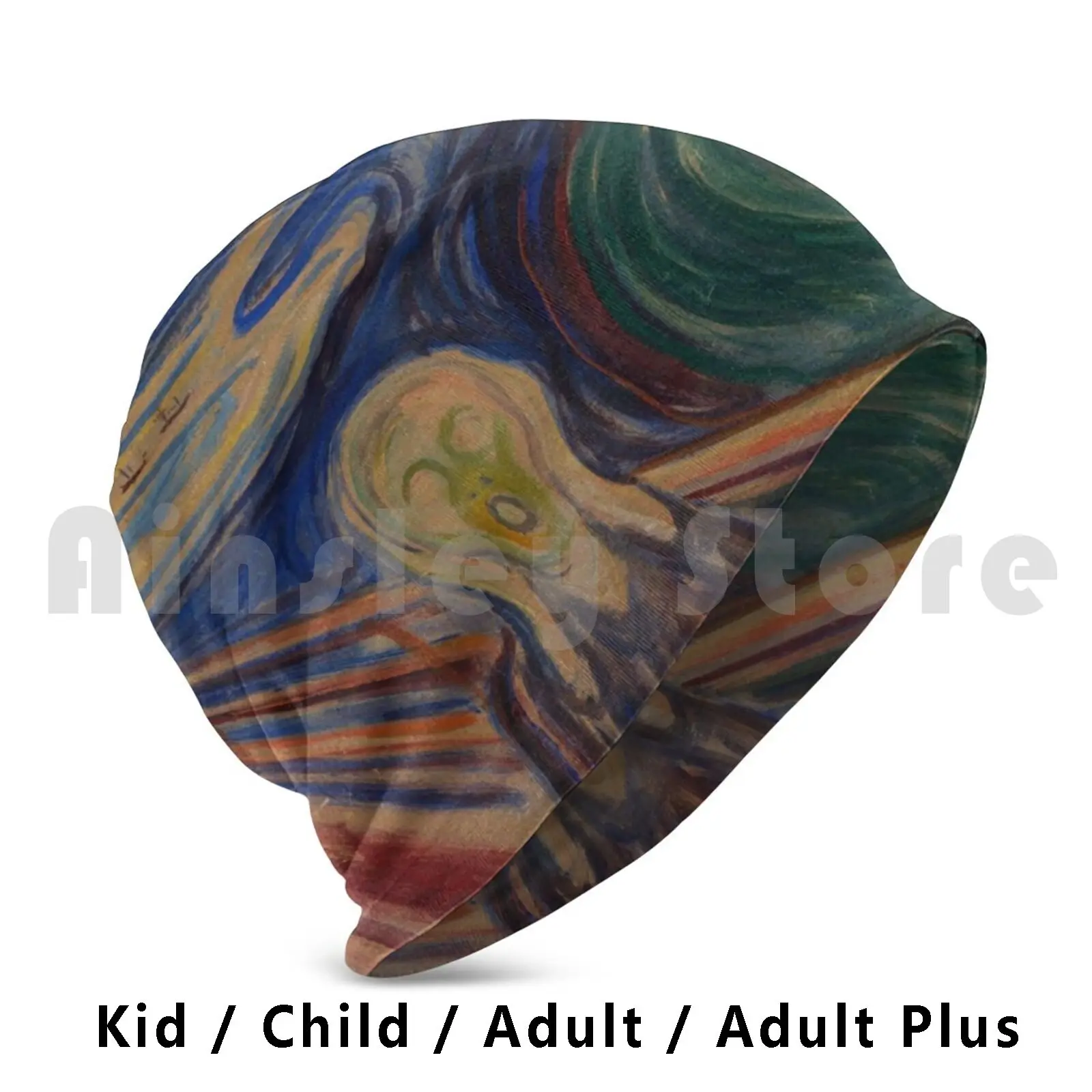 

Edvard Munch-Кричащие облегающие шапки, пуловер, Удобная шапка Edvard Munch, экспресс, масло, темпера, пастель