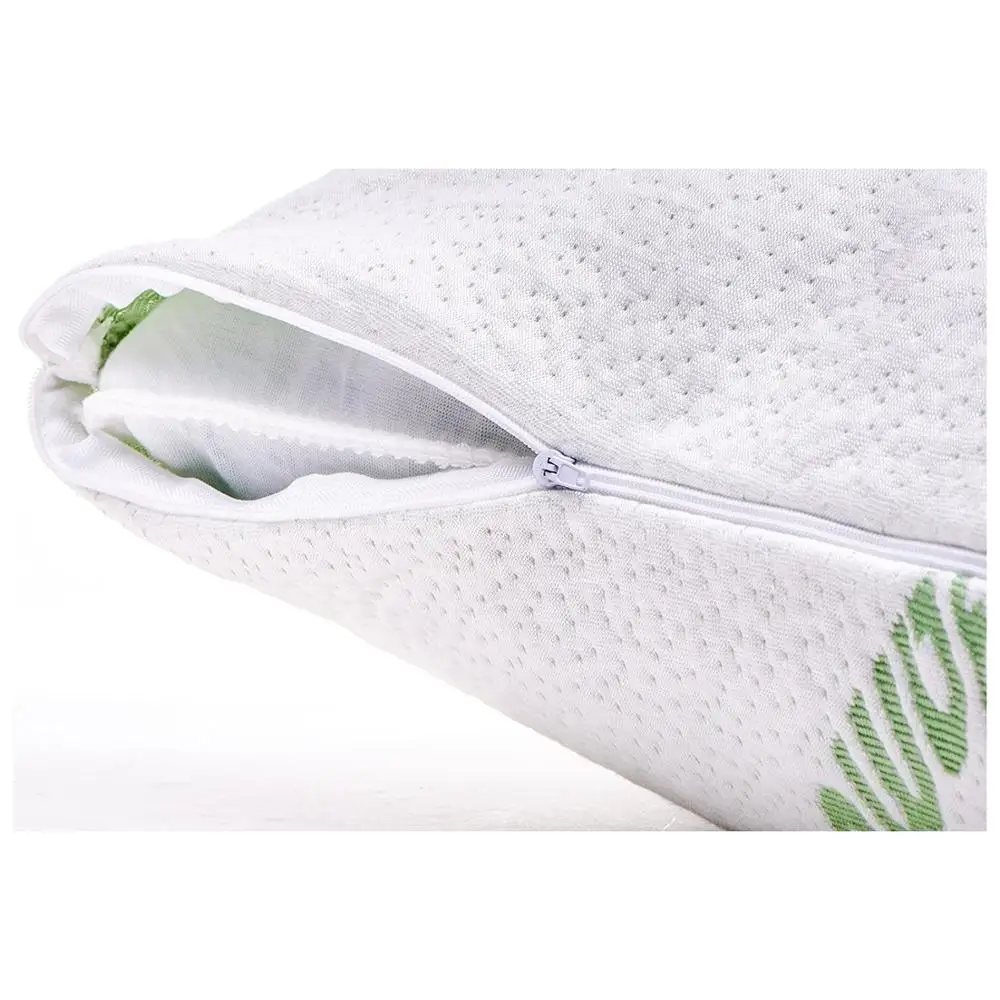 

2 Pc Viscos Bamboo Pillow - Shredded Memory Foam Pillow - Premium Pillows For Sleeping With Washable Case Cm 50x70 -