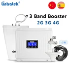 Lintratek 2G 3G 4G усилитель сигнала GSM 900 1800 2100 МГц трехполосный Усилитель DCS WCDMA UMTS сотовый ретранслятор мобильный телефон усилитель