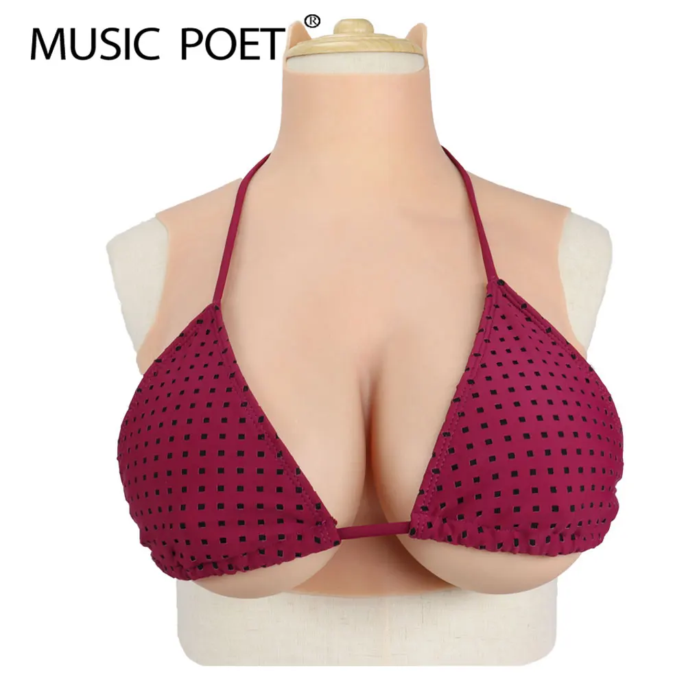 

MUSIC POET H cup crossdresser huge silicone breast form fake boobs cosplay tits shemale transgender drag queen meme transvestite