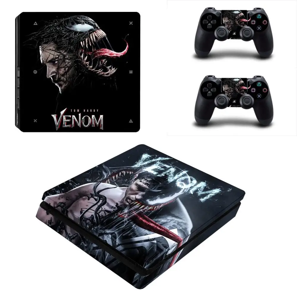 PS4 тонкие наклейки Venom PS 4 Play станция виниловые на кожу Adesivo для playstation тонкая
