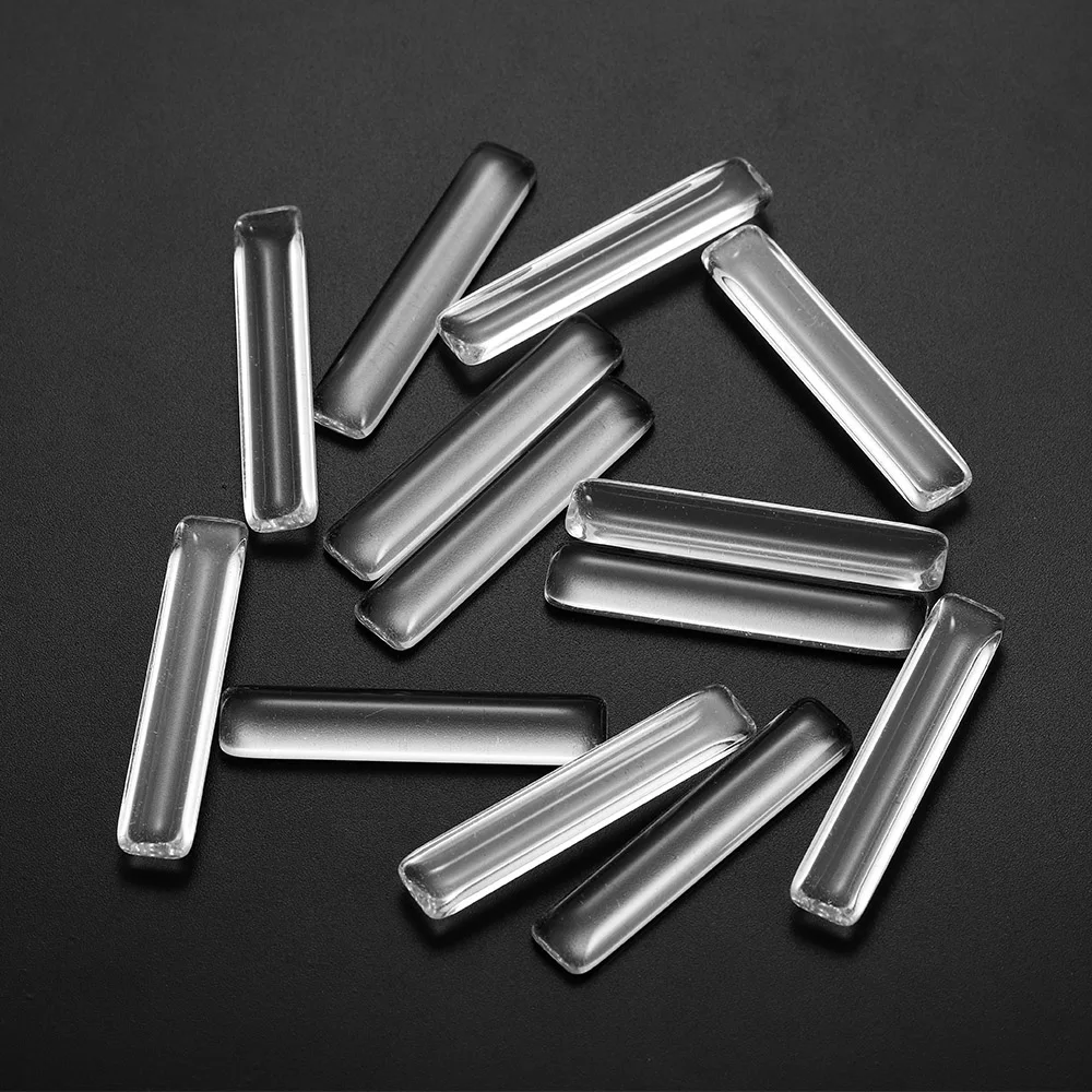 5 шт./лот прямоугольный увеличительный кабошон с плоской задней поверхностью