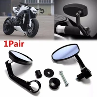 80 hot sales 1 pair universal motorcycle handle bar end rearview side mirrors replacement