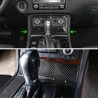 car carbon fiber center control panel ashtray box cover sticker trim for vw touareg 2011 2012 2013 2014 2015 2016 2017 2018