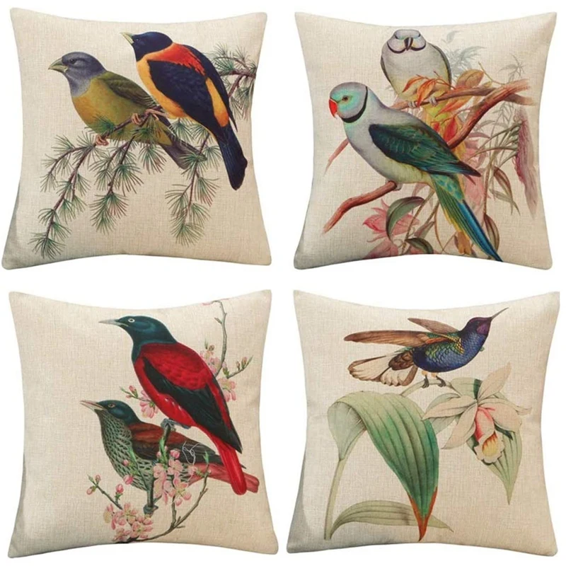 

Пледы Декоративные Чехлы для подушек комплект наволочек из 4-Льняная накидка для дивана, кровати, кресло, авто сиденья