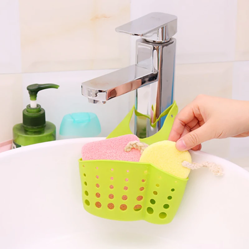 L.H.S кухонный сливной мешок губка салфетка для посуды регулируемый держатель