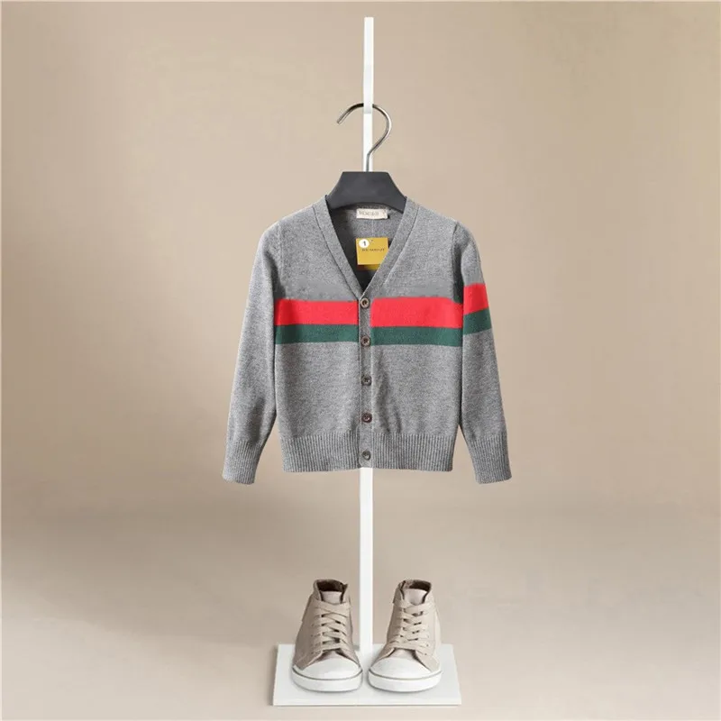 Осень зима 2020 вязаный кардиган для маленьких девочек и мальчиков свитер Детская