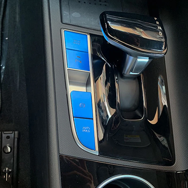 4 шт. Шестерни позиции Кнопка Ручного Тормоза декоративная накладка для Elantra 2021