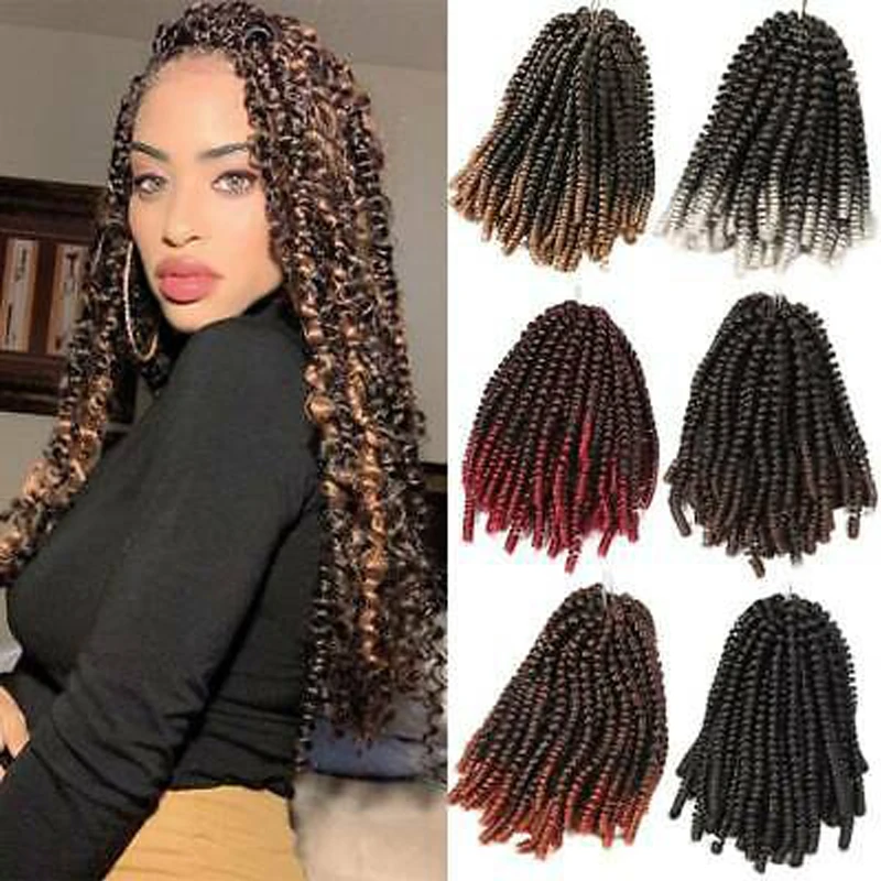 Верд вязание крючком коса волос 16 дюймов Омбре марли плетеная африканская