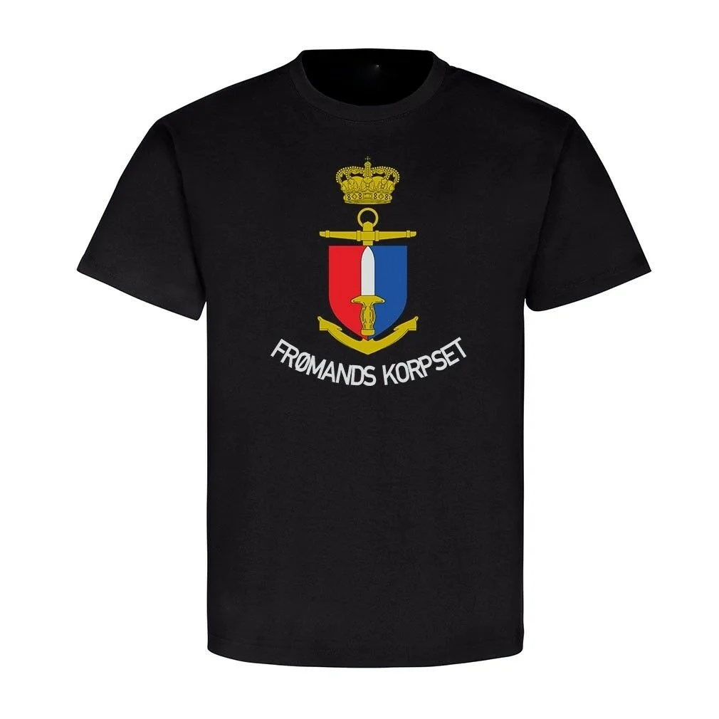 

Fromands korpset typ2 DANMARK DANISH Frogmen Military Men T-Shirt SHORT Casual Cotton O-Neck t shirt