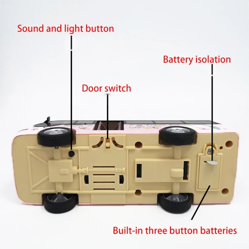 

Sound Light Tour Bus Model Boy Toy Diecasts Toy Vehicles Kids Gift