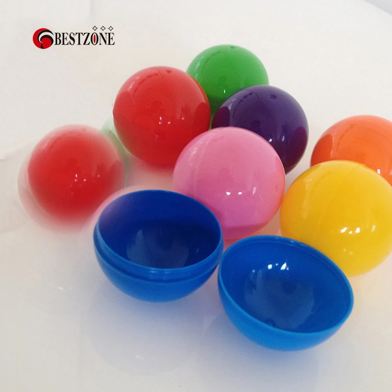 Разноцветные пластиковые игрушечные капсулы 100 шт./лот диаметром 40 мм, круглый шар для торгового автомата, пустой контейнер, оболочка для де... от AliExpress WW