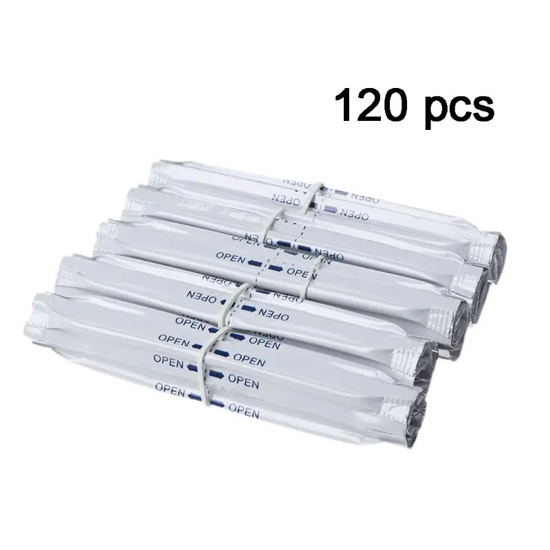 120pcs 180 шт./кор. влажные шт. пропитанная спиртом хлопковая ткань тампоны двойные палочка для очистки для технология 2,4 плюс для технология 3,0 LIL/LTN/его/GLO нагреватель - Цвет: 120pcs