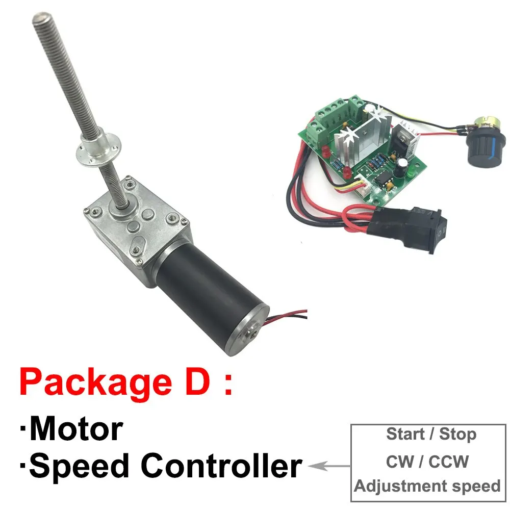 Резьбовой винт для редукторного электродвигателя 12 В 24 постоянного тока 116 мм 470