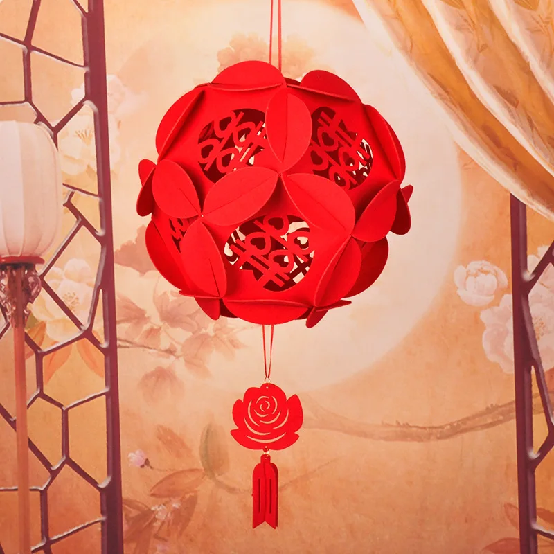 Подвесной фонарь из нетканого материала в китайском стиле рождественские и