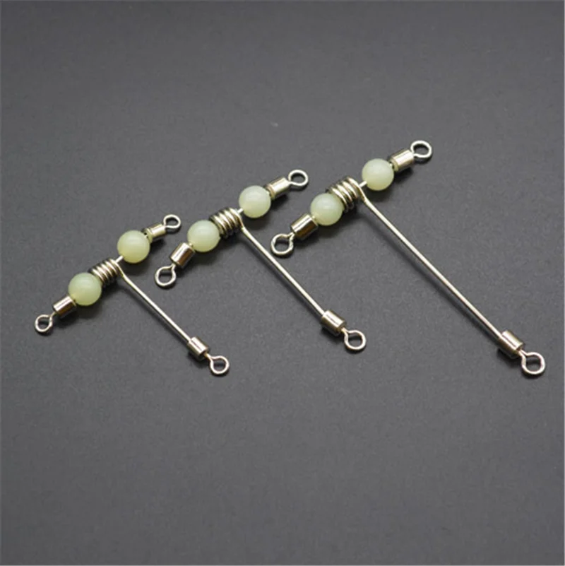 5 шт. тройной светящийся Т-образный перекрестный вертлюг с жемчужными бусинами