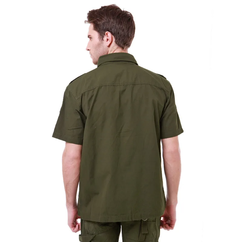 Мужская камуфляжная футболка с коротким рукавом из дышащего хлопка |