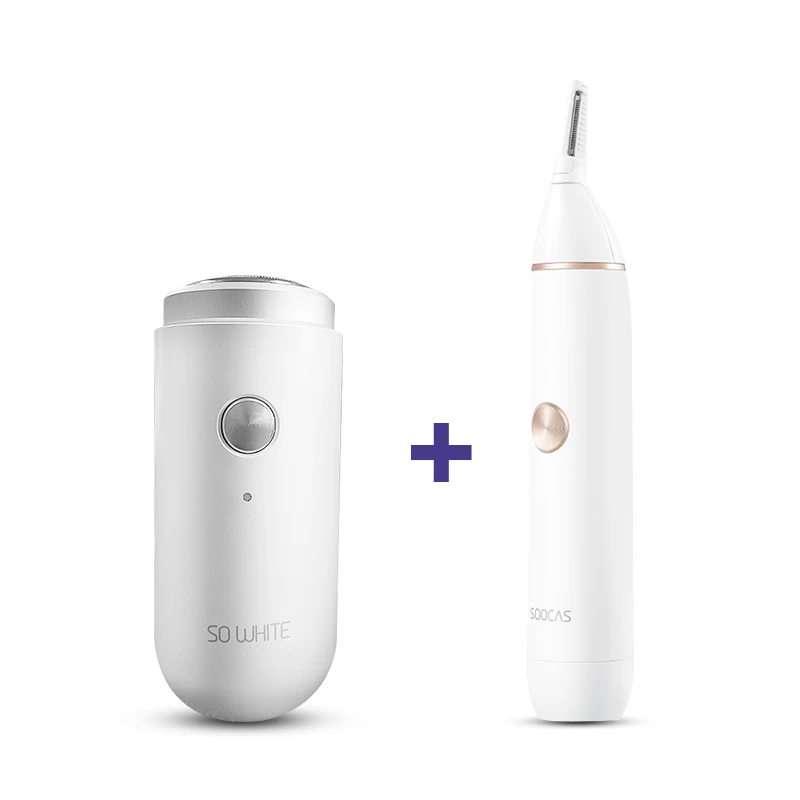 white SOOCAS SO WHITE ED1 Xiaomi Mijia мини-электробритва бритва USB перезаряжаемая портативная триммер для бороды моющаяся Мужская сухая влажная бритва - Цвет: white