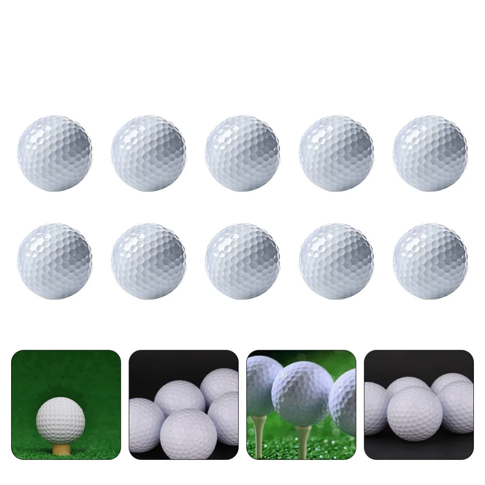 

10Pcs Indoor Golfing Balls Practical Golfing Supplies for Swing Practice