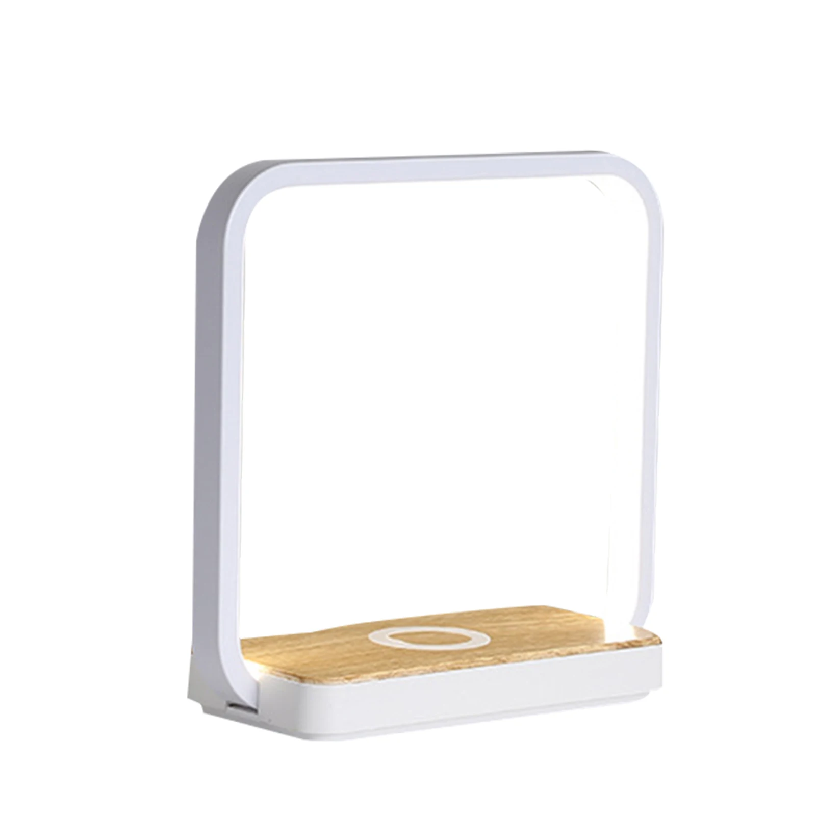 

LED Desk Lamp Fast Wireless Charger Adjustable Angle Charging Table Bedside Night Light ALS88