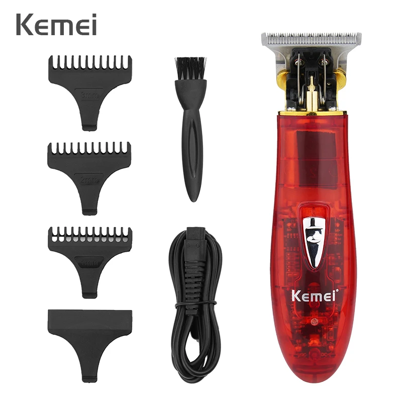 

Перезаряжаемый мужской триммер Kemei для стрижки бороды, бритва с USB, машинка для стрижки волос, беспроводные профессиональные машинки для стр...
