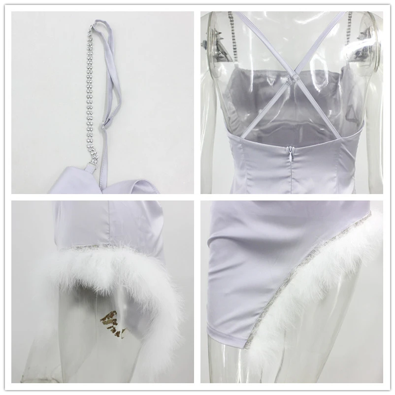 Мини платье на бретелях спагетти с открытой спиной|Женские платья| |