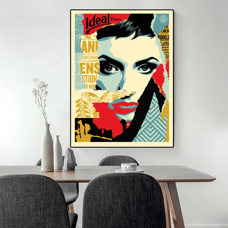 

World Famous Woman Lady Oil Painting on Canvas Prints Picture Photo Mural for Stairs Room House Gallery Home Decor Cuadros