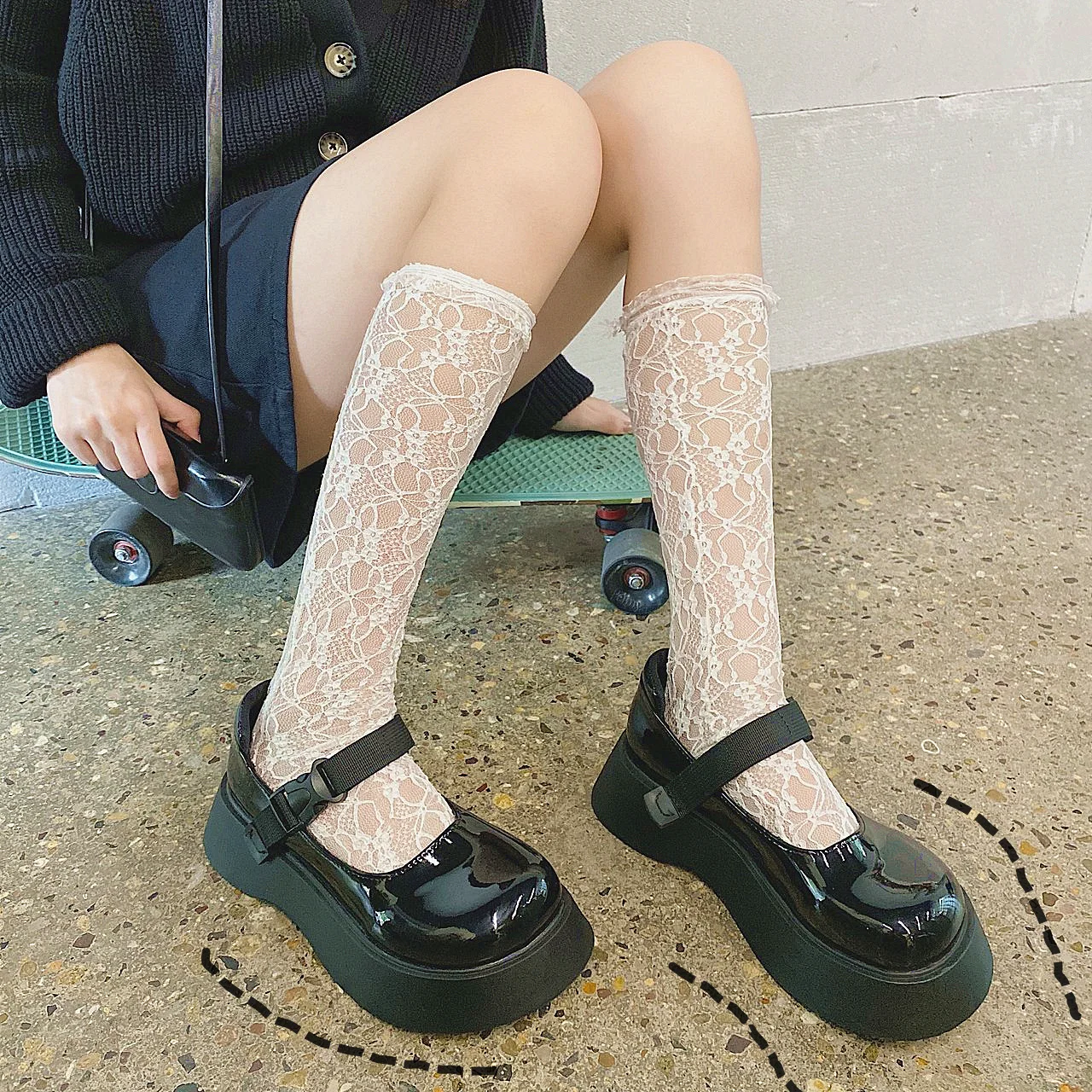 

Туфли-лодочки женские из лакированной кожи, на платформе, водонепроницаемые