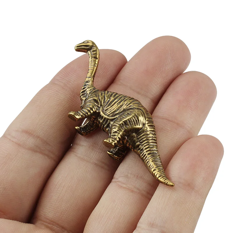 Латунный динозавр аксессуары подарок животное медный инструмент для улицы
