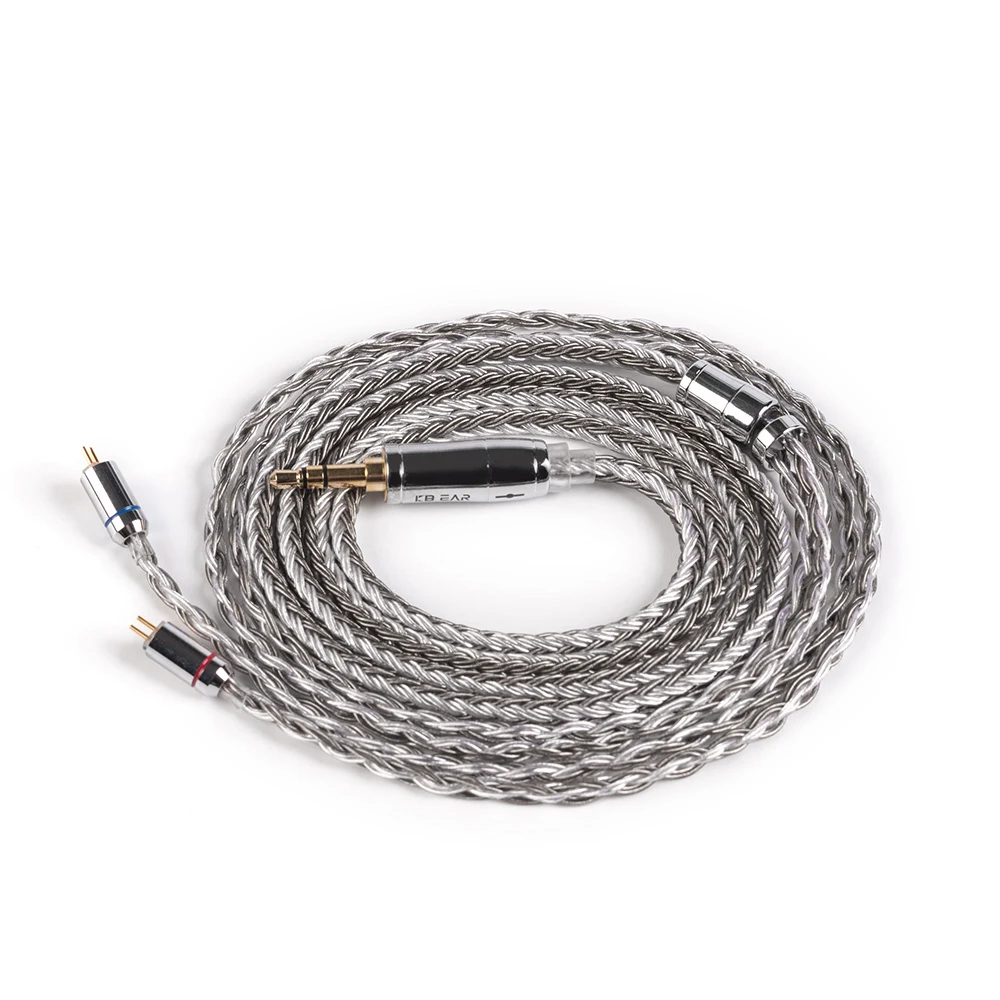 Banhado a Prata Fone de Ouvido Conector para kz Kbear Núcleo Balanceado Cabo 2.5 – 3.5 4.4mm Mmcx 2pin Qdc Earbuds Bl-03 16