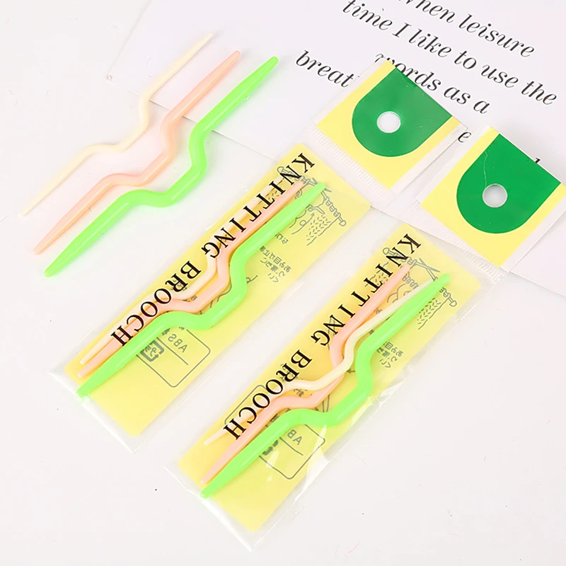 3 шт. инструмент для плетения изогнутой формы крючок вязания пластиковый свитера