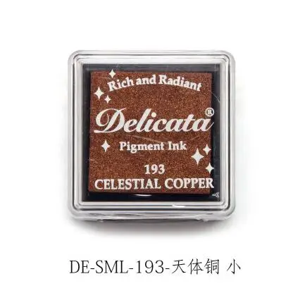 Mini Copper Tsukineko Delicata блестящие пигментные чернила богатые и сияющие Чернила Pad Япония - Цвет: Mini Copper